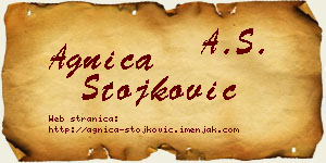 Agnica Stojković vizit kartica